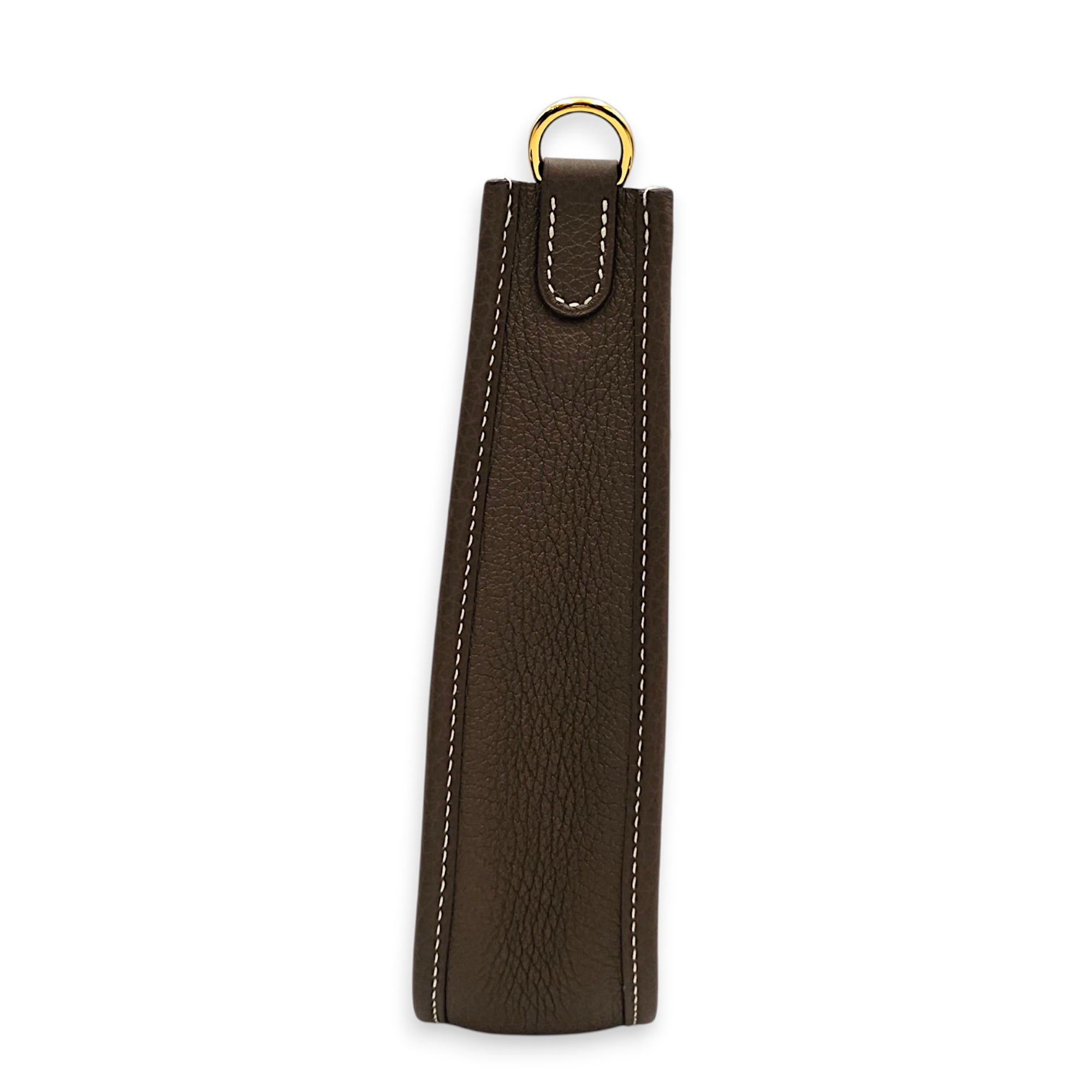 Evelyne Mini Etoupe in Clemence Gold hardware