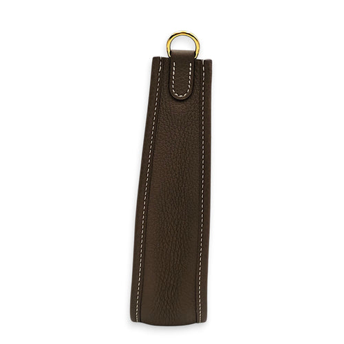 Evelyne Mini Etoupe in Clemence Gold hardware