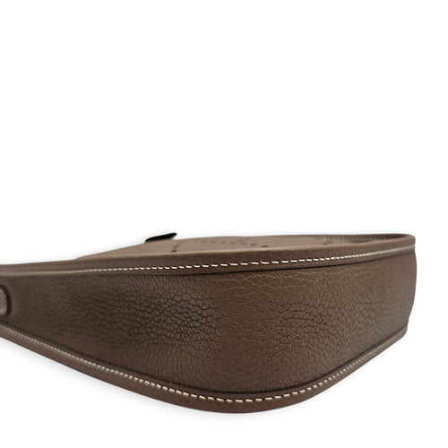 Evelyne Mini Etoupe in Clemence Gold hardware