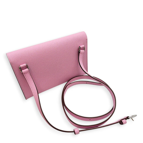 Hermesnap Mauve Sylvestre Wallet in Epsom Palladium hardware CL2607-22502 4