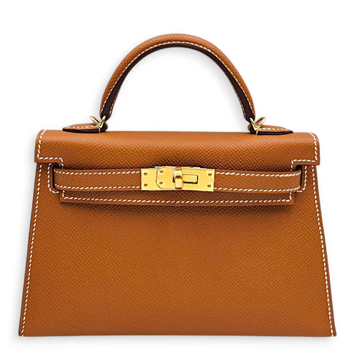 Sellier Kelly 20 Gold in Epsom Gold hardware CL2607-22509 1