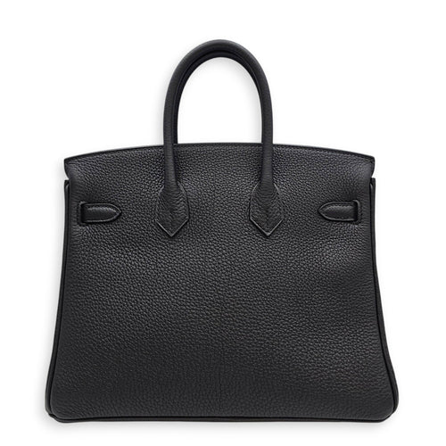 Birkin 25 Black in Togo Palladium hardware CL2607-22510 2