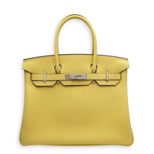 Birkin 30 Jaune Poussin in Togo Palladium hardware CL2607-22511 1