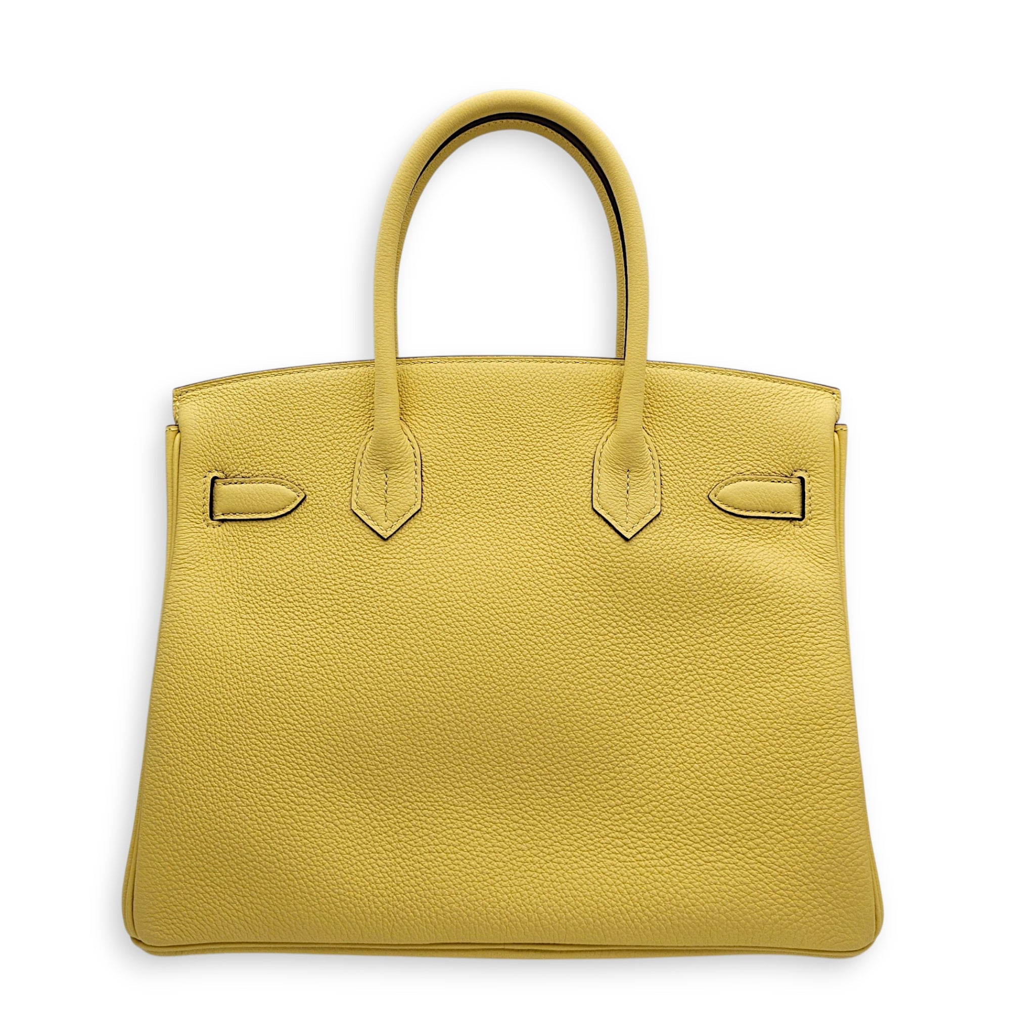 Birkin 30 Jaune Poussin in Togo Palladium hardware CL2607-22511 2