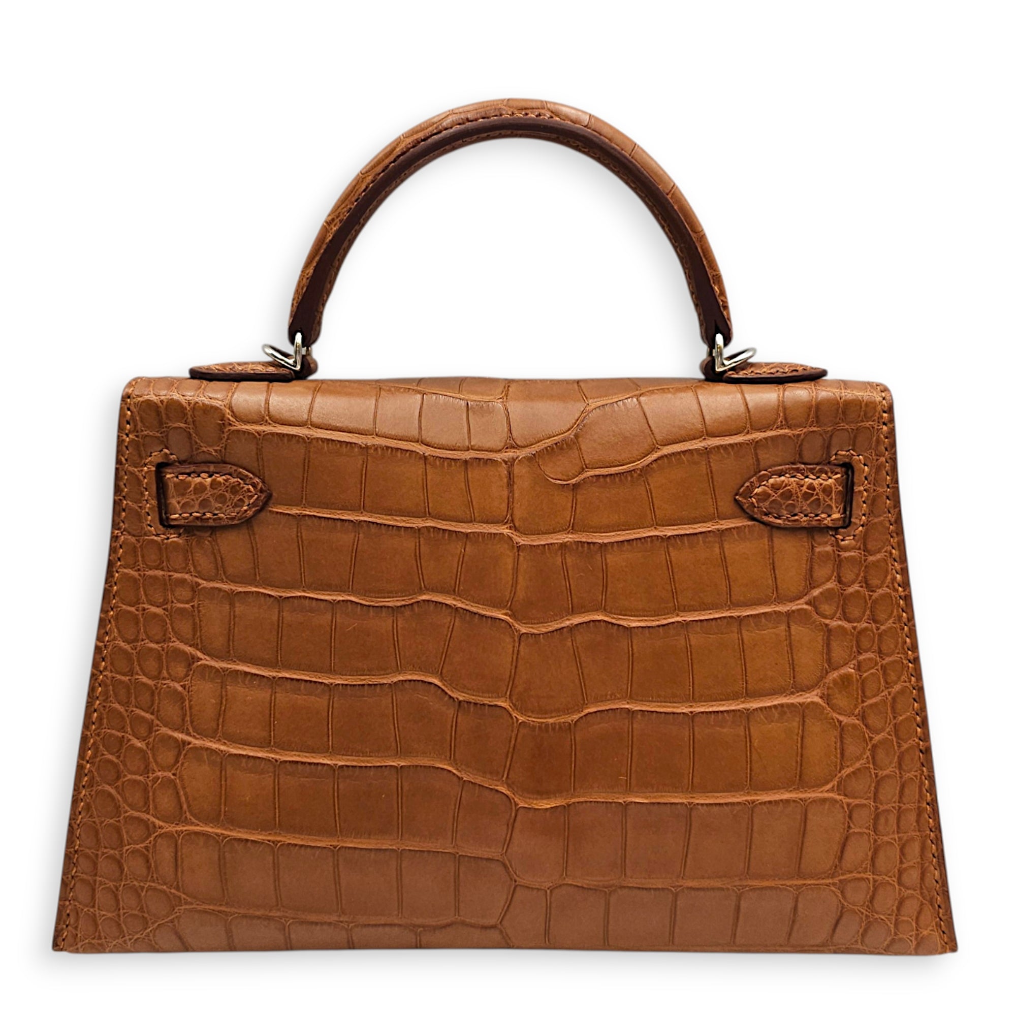 Sellier Kelly 20 Gold in Matte Alligator Palladium hardware CL2607-22513 2