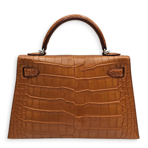 Sellier Kelly 20 Gold in Matte Alligator Palladium hardware CL2607-22513 2
