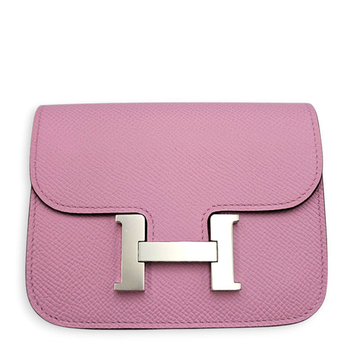 Constance Slim Mauve Sylvestre Wallet in Epsom Palladium hardware CL2607-22516 1