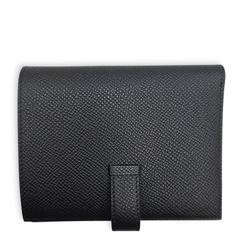 Bearn Black Wallet in Epsom Gold hardware CL2607-22517 2