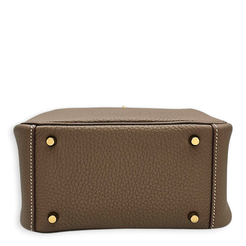 Lindy II Mini Etoupe in Clemence Gold hardware CL2607-22521 5