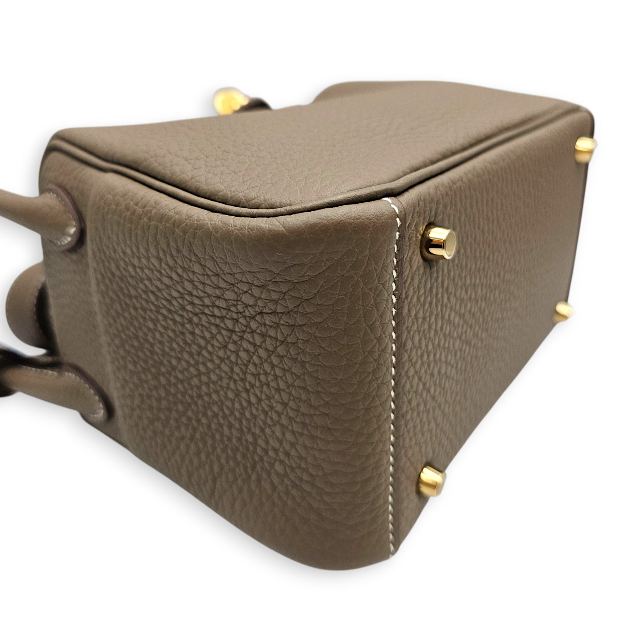 Lindy II Mini Etoupe in Clemence Gold hardware CL2607-22521 7