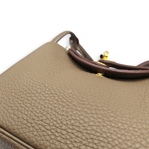 Lindy II Mini Etoupe in Clemence Gold hardware CL2607-22521 9