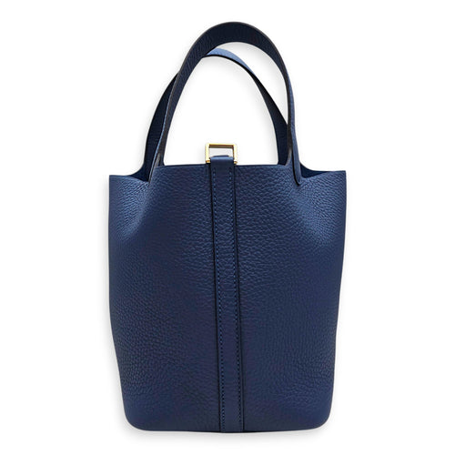 Picotin 18 Blue Tie in Clemence Permabrass hardware CL2607-22527 1
