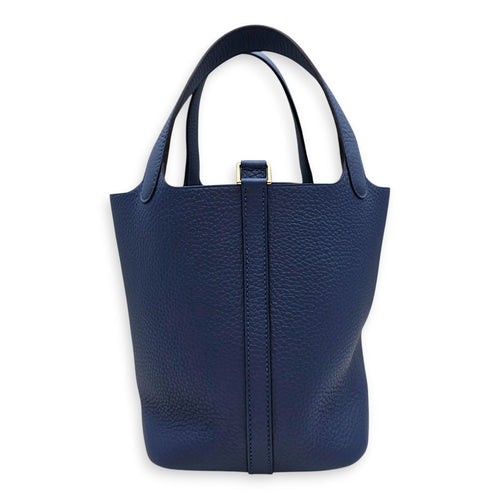 Picotin 18 Blue Tie in Clemence Permabrass hardware CL2607-22527 2