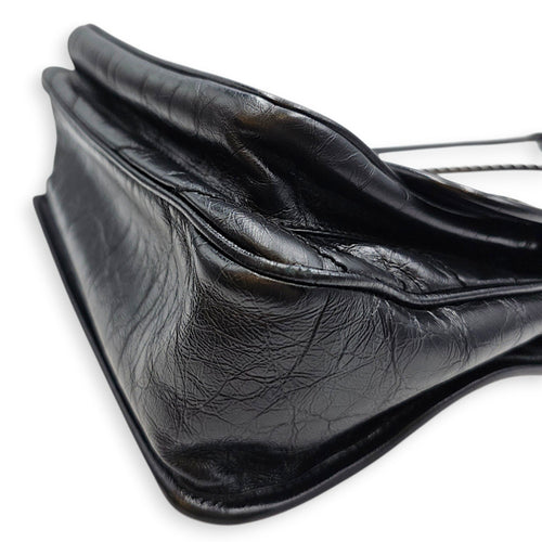 Niki 27cm Black Shoulder Bag in Calfskin Ruthenium hardware CL2607-22528 11