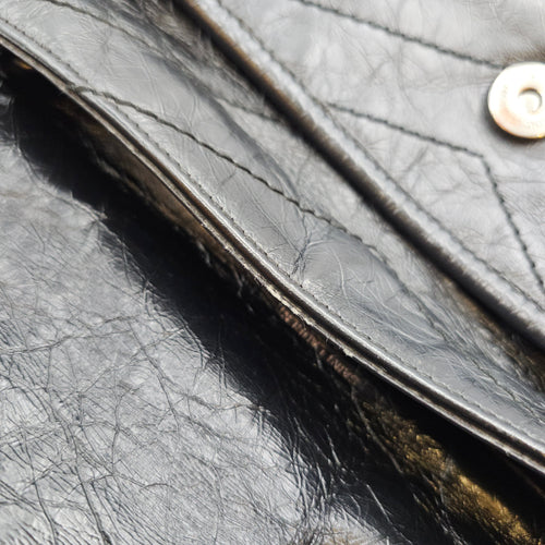 Niki 27cm Black Shoulder Bag in Calfskin Ruthenium hardware CL2607-22528 15