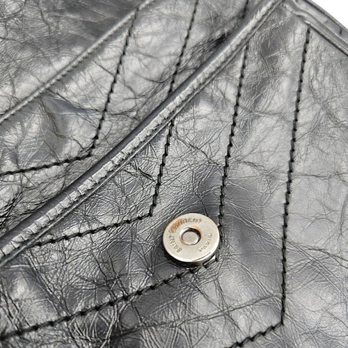 Niki 27cm Black Shoulder Bag in Calfskin Ruthenium hardware CL2607-22528 8