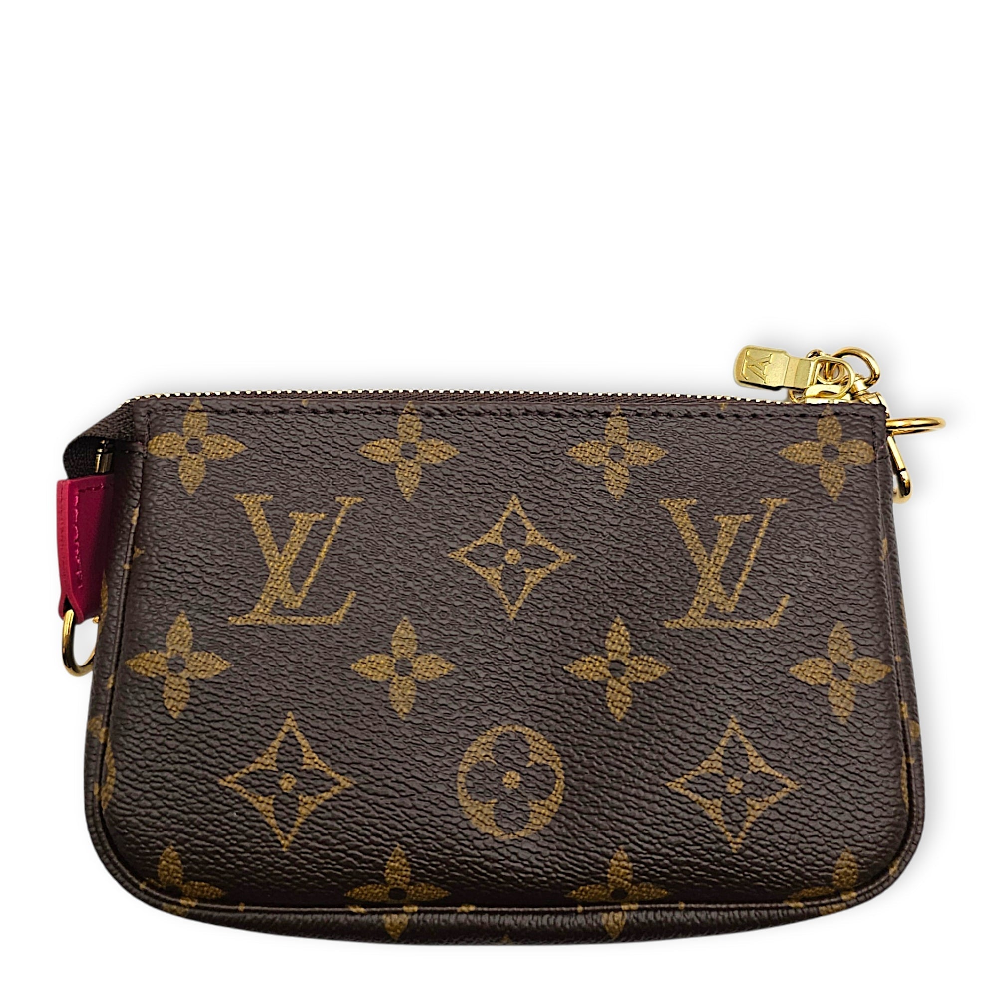 Pochette Vivienne Character 2020 Mini Brown Pouch in Canvas Gold hardware CL2607-22531 2