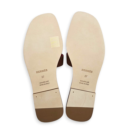 Oran Sandal. Sz: 37 Gold/Rose Grenade Sandals in Calfskin