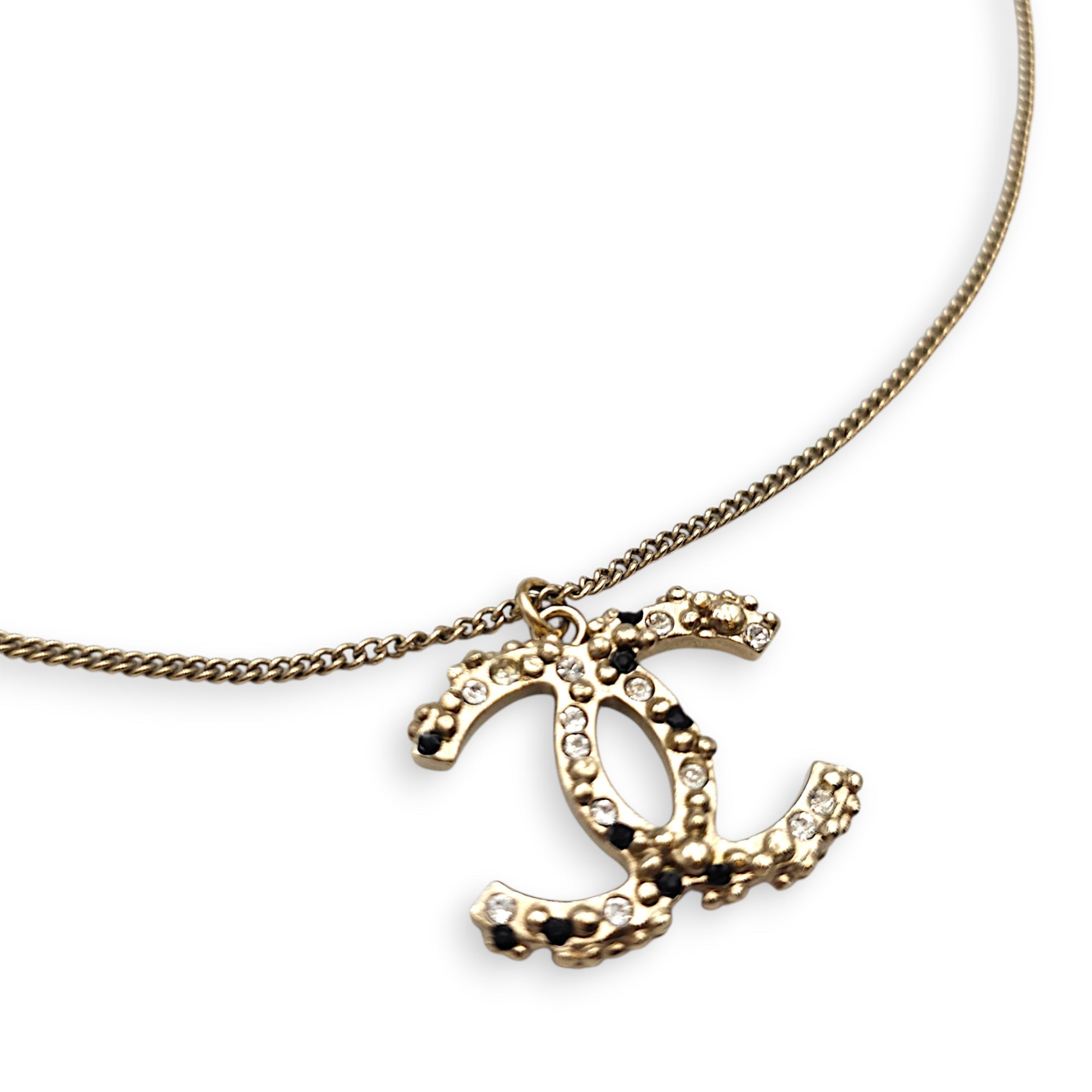 CC Crystals Gold Necklace CL2607-22540 2