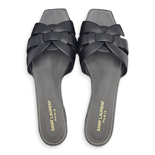Tribute Flat Black Flats in Calfskin CL2607-22548 1