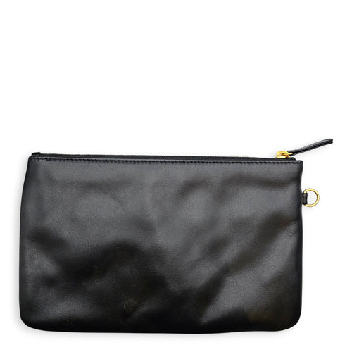 C22 Small Black Shoulder Bag in Calfskin Gold hardware CL2607-22554 11