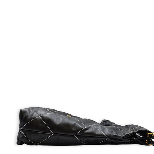 C22 Small Black Shoulder Bag in Calfskin Gold hardware CL2607-22554 4