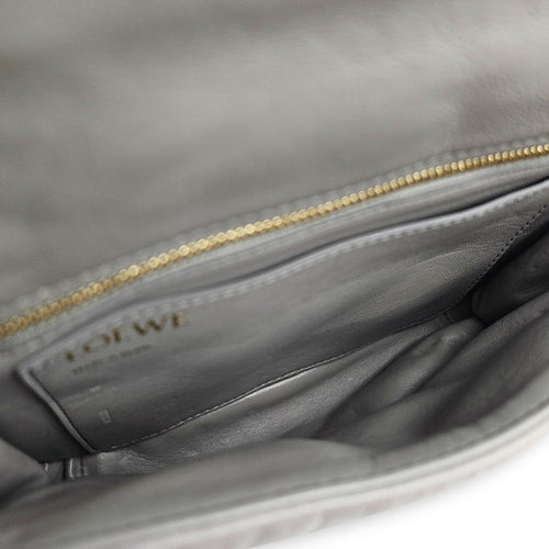 Goya Puffer 24cm Grey Crossbody Bag in Calfskin CL2607-22556 7