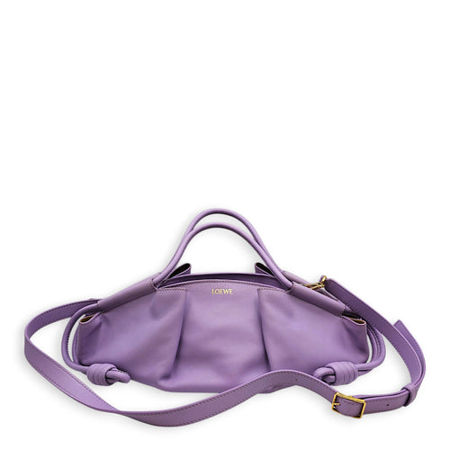 Paseo Purple Crossbody Bag in Calfskin Gold hardware CL2607-22559 10