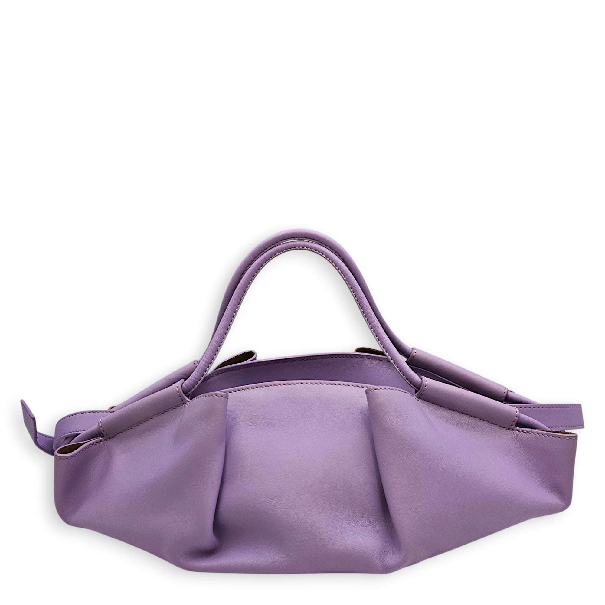 Paseo Purple Crossbody Bag in Calfskin Gold hardware CL2607-22559 2