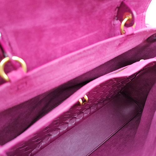 Ciao Ciao 33cm Large Pink Shoulder Bag in Calfskin Gold hardware CL2607-22561 2