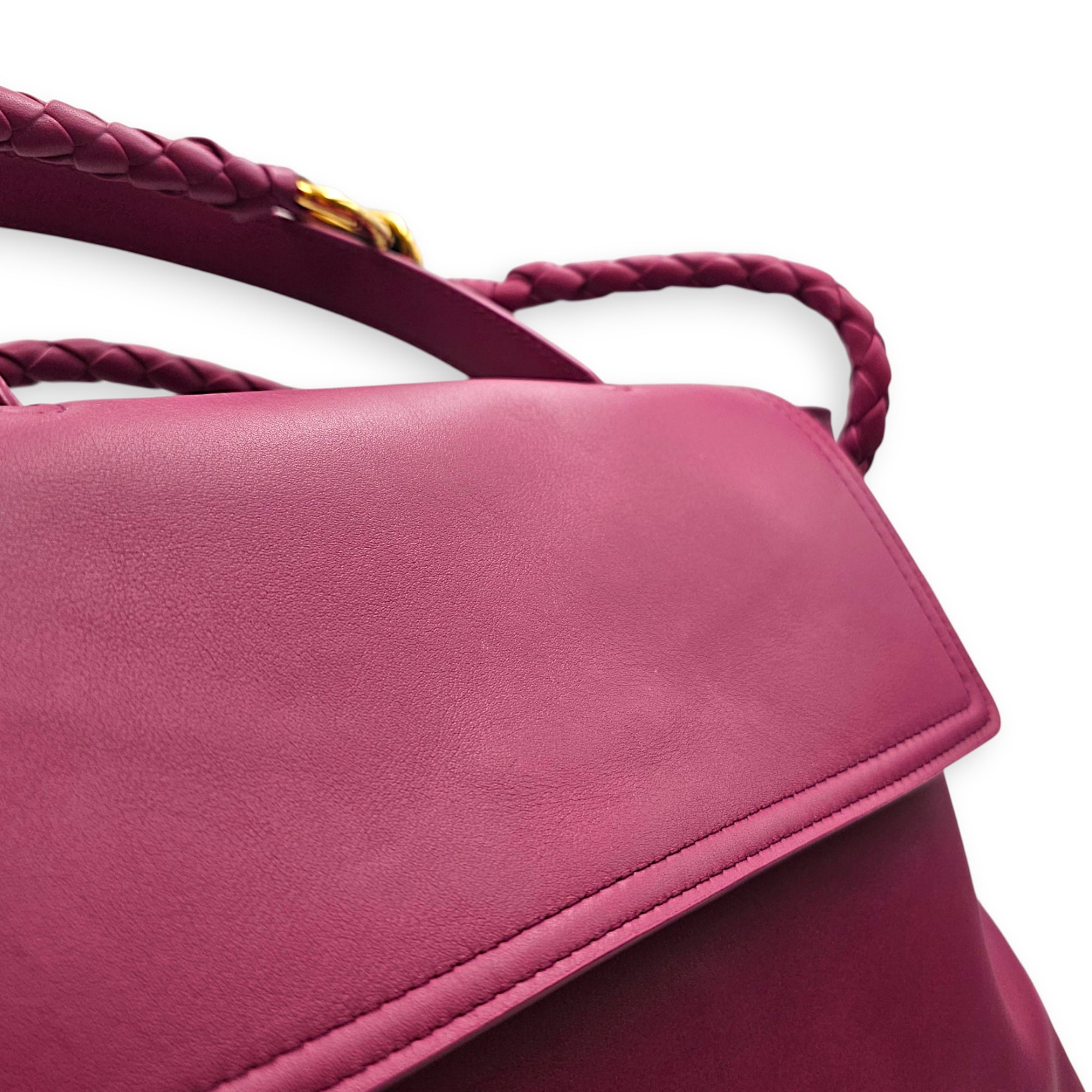 Ciao Ciao 33cm Large Pink Shoulder Bag in Calfskin Gold hardware CL2607-22561 9