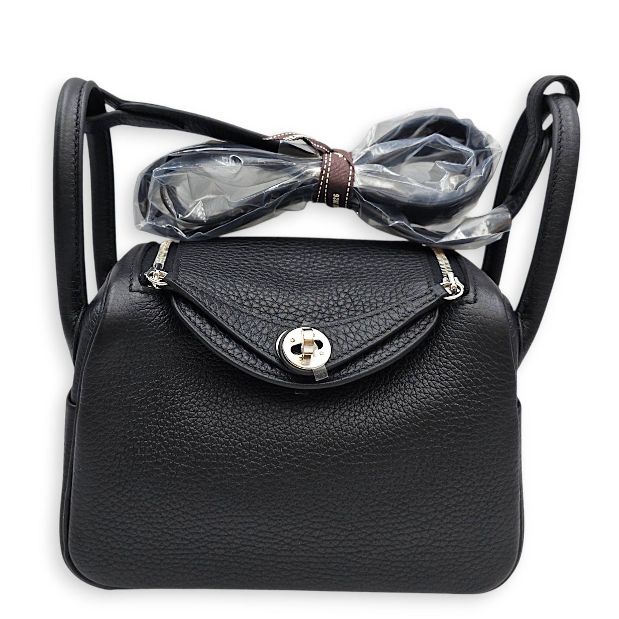 Lindy II Mini Black in Clemence Palladium hardware CL2607-22563 3