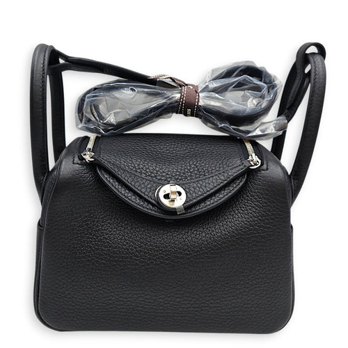 Lindy II Mini Black in Clemence Palladium hardware CL2607-22563 3