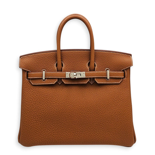 Birkin 25 Gold in Togo Palladium hardware CL2607-22564 1