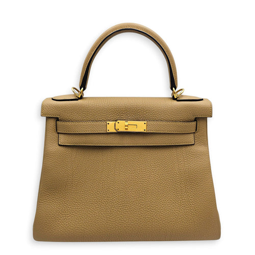 Kelly 28 Beige Marfa in Togo Gold hardware CL2607-22569 1