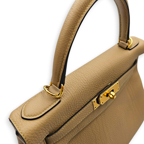 Kelly 28 Beige Marfa in Togo Gold hardware CL2607-22569 10