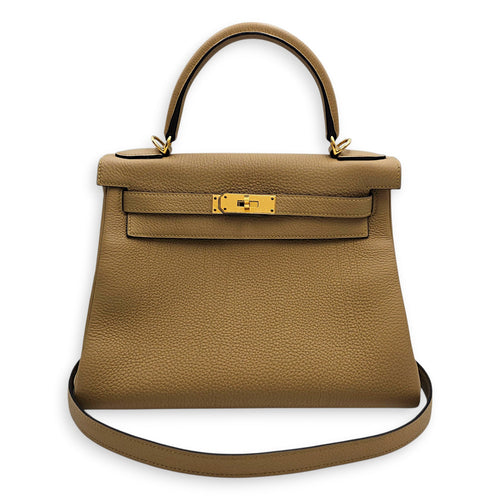 Kelly 28 Beige Marfa in Togo Gold hardware CL2607-22569 12