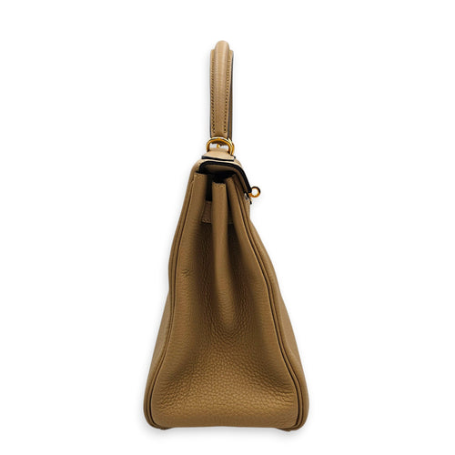 Kelly 28 Beige Marfa in Togo Gold hardware CL2607-22569 3