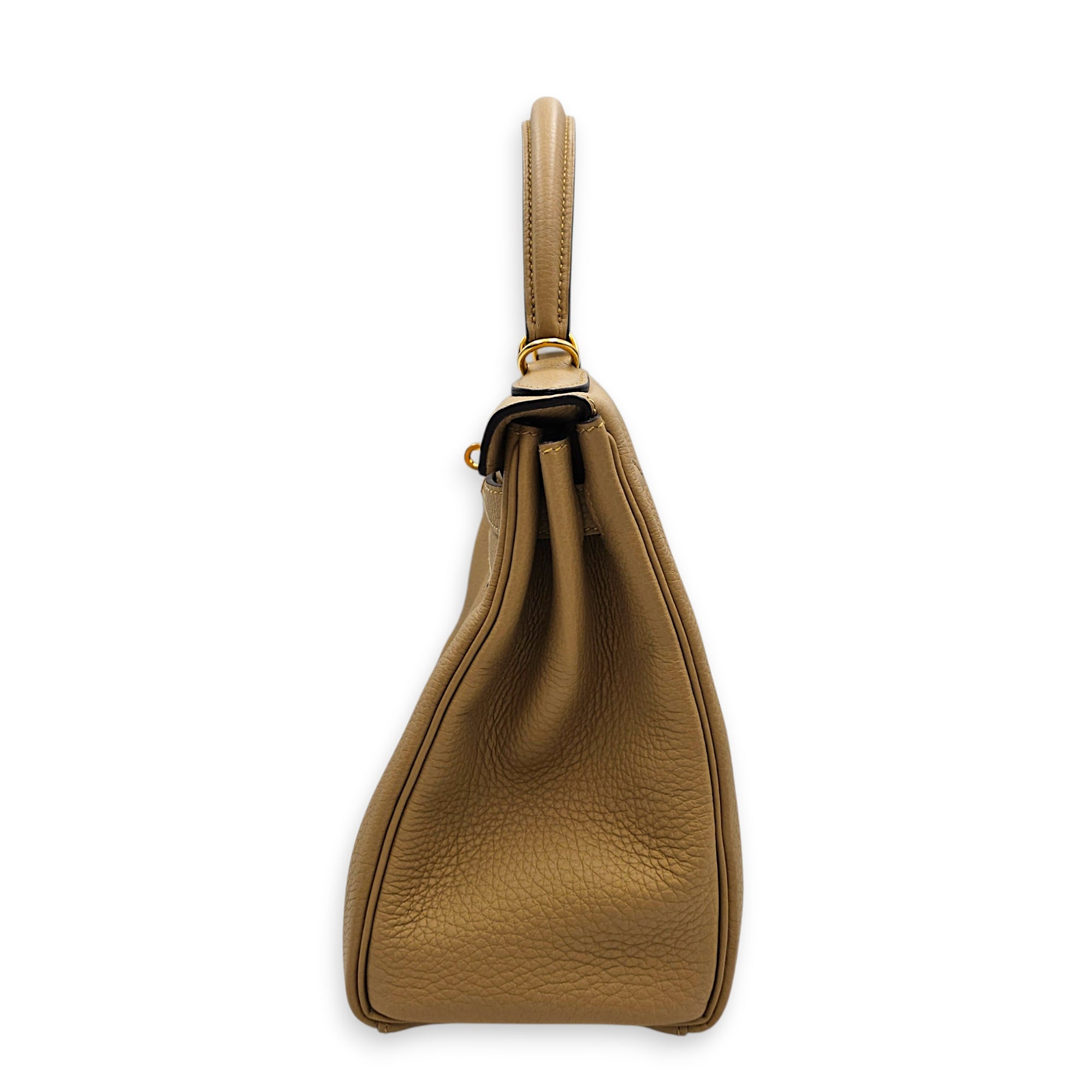 Kelly 28 Beige Marfa in Togo Gold hardware CL2607-22569 4
