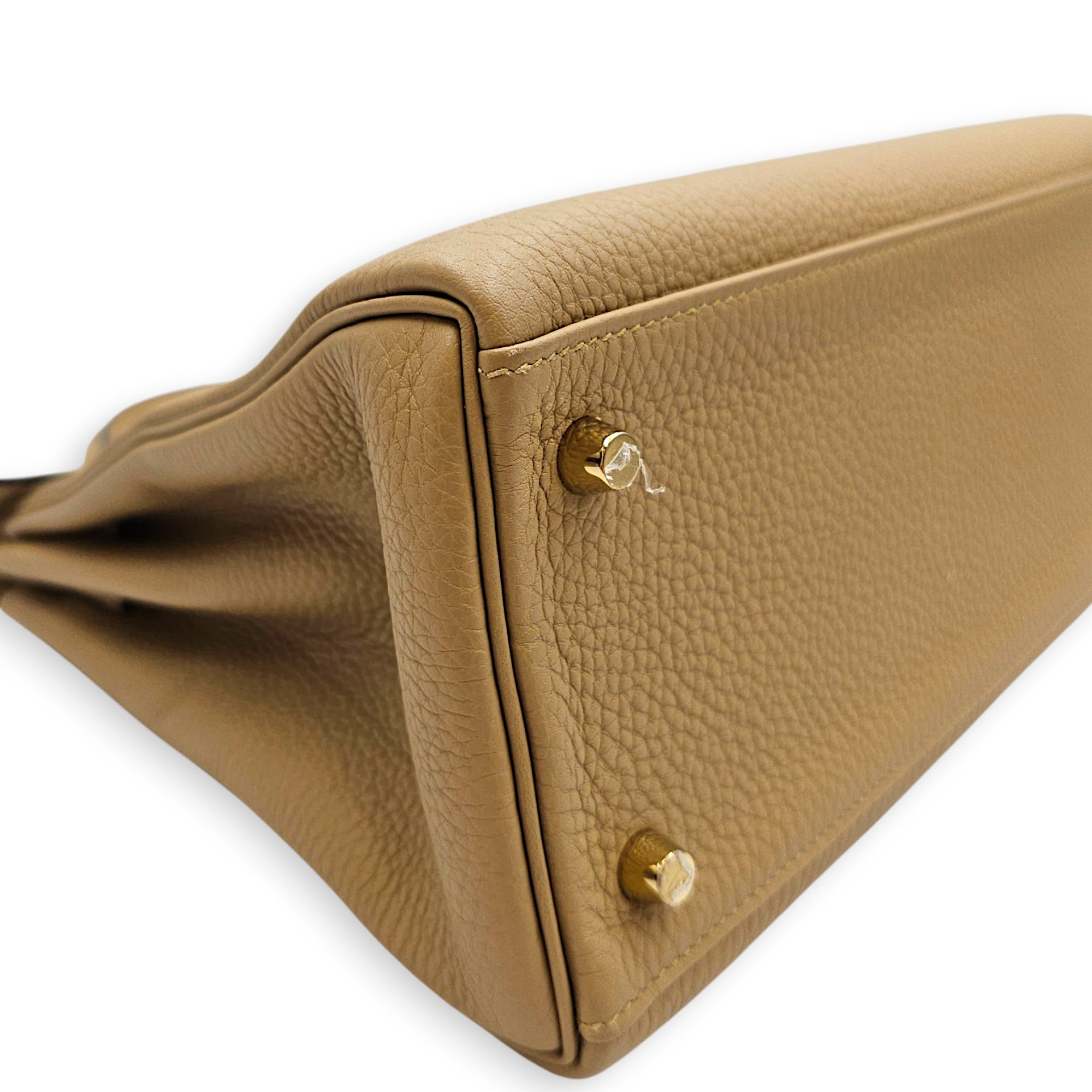 Kelly 28 Beige Marfa in Togo Gold hardware CL2607-22569 7