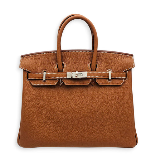 Birkin 25 Gold in Togo Palladium hardware CL2607-22572 1
