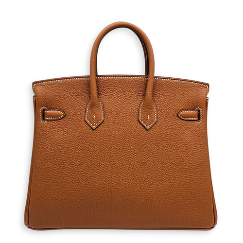 Birkin 25 Gold in Togo Palladium hardware CL2607-22572 2