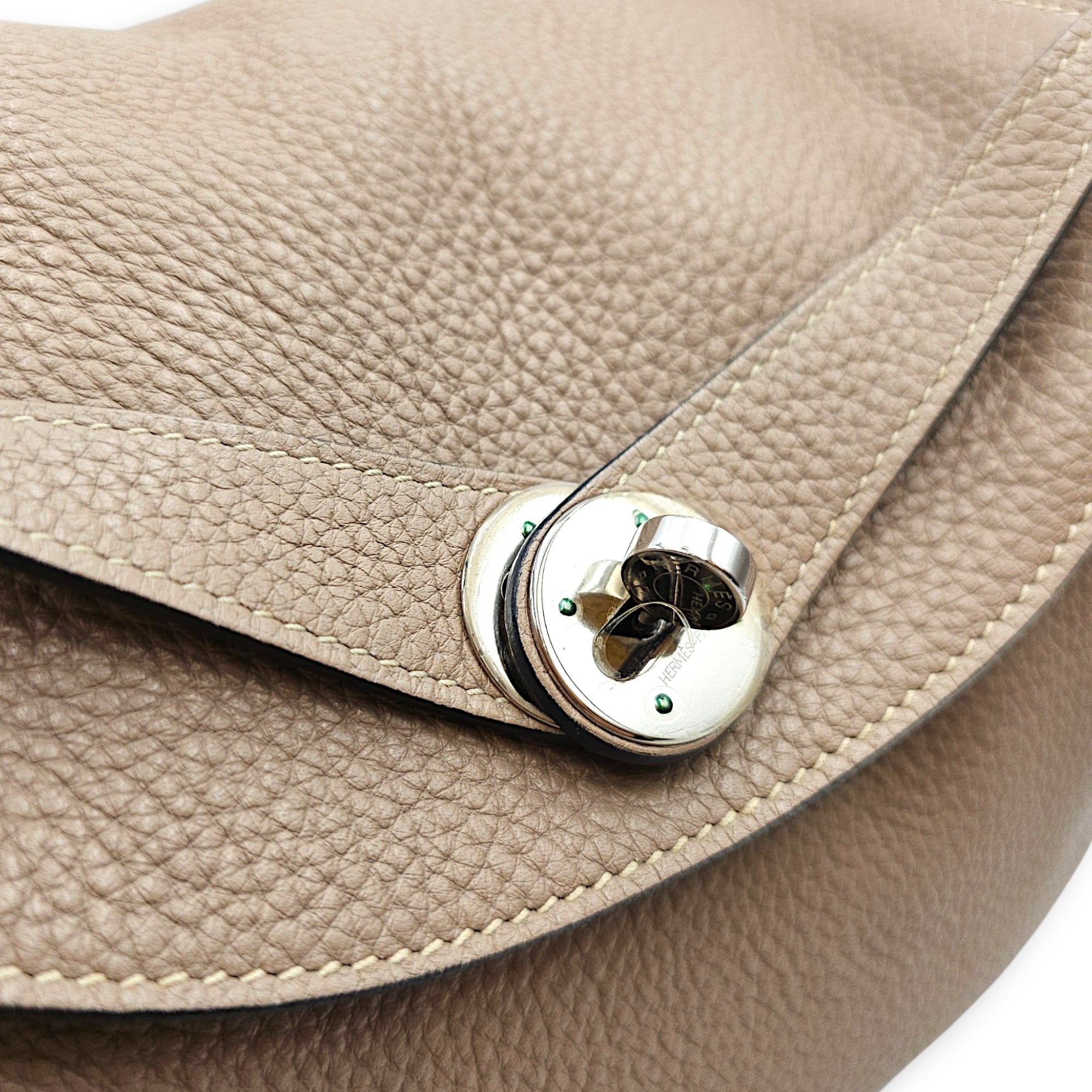 Lindy 30 Gris Tourterelle in Clemence Palladium hardware CL2607-22579 11