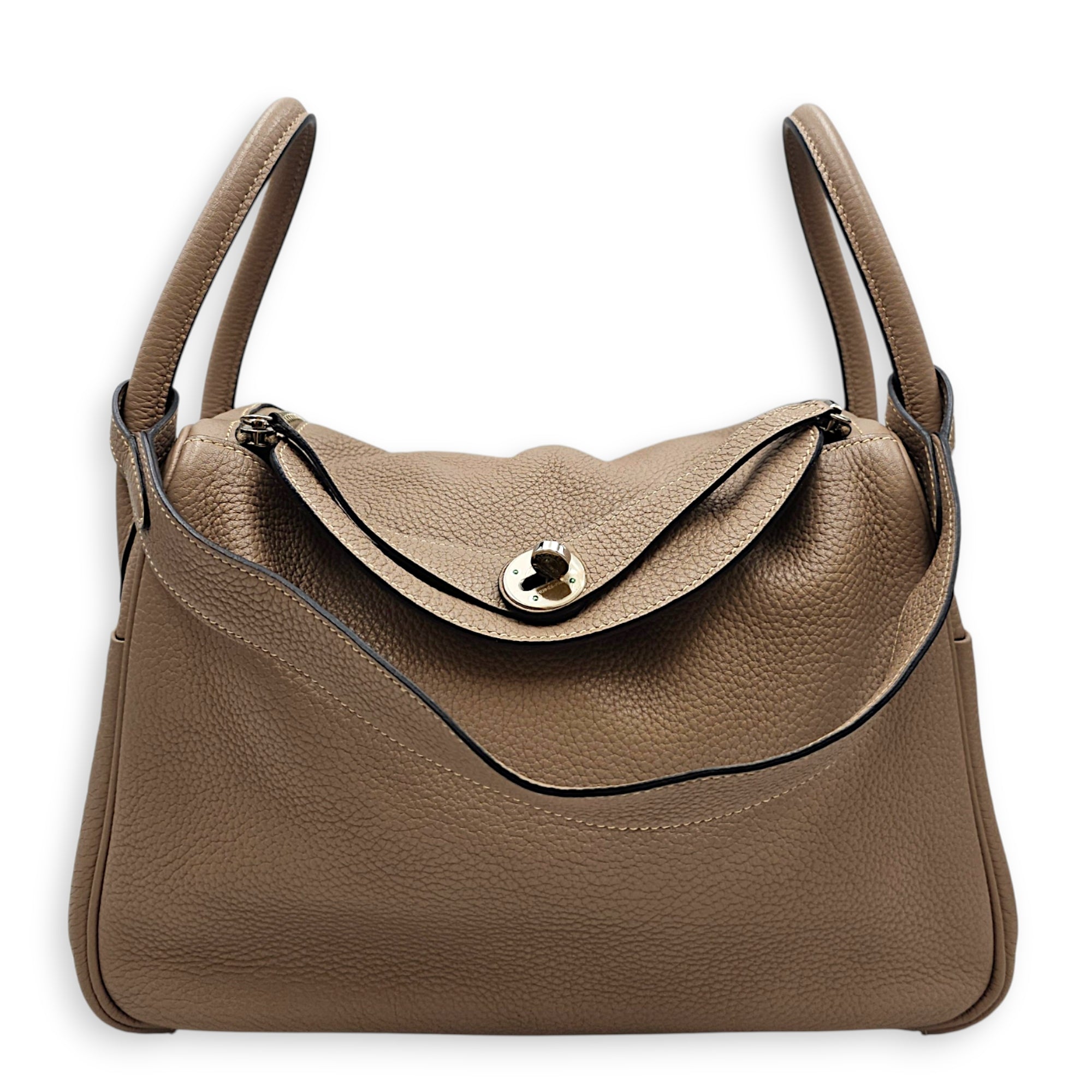 Lindy 30 Gris Tourterelle in Clemence Palladium hardware CL2607-22579 12