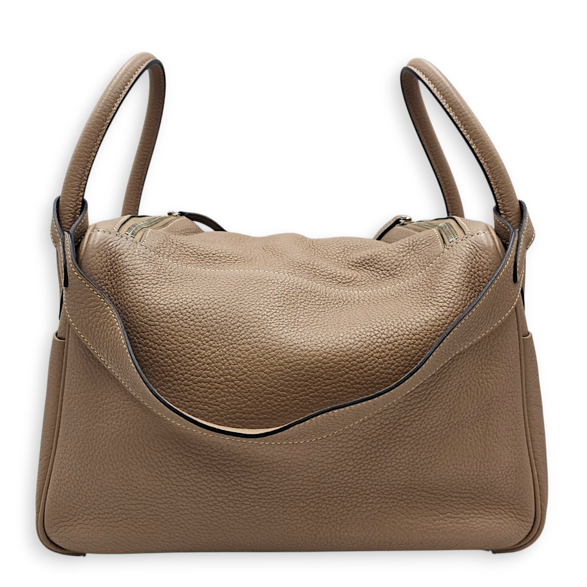 Lindy 30 Gris Tourterelle in Clemence Palladium hardware CL2607-22579 2