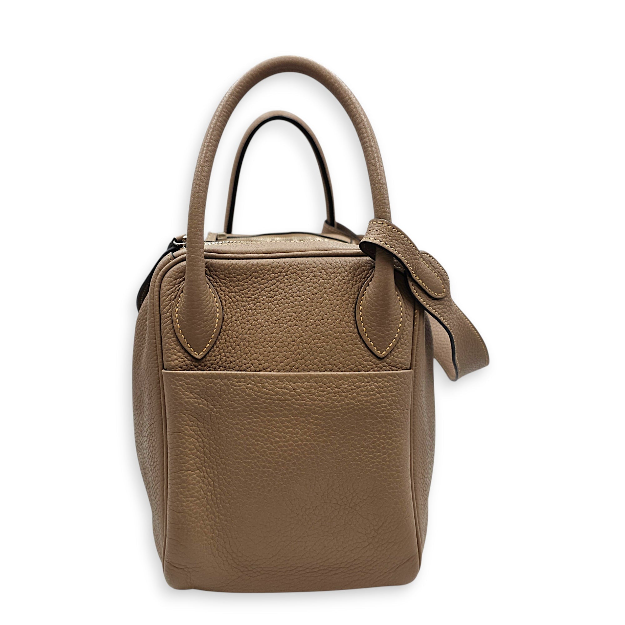 Lindy 30 Gris Tourterelle in Clemence Palladium hardware CL2607-22579 3