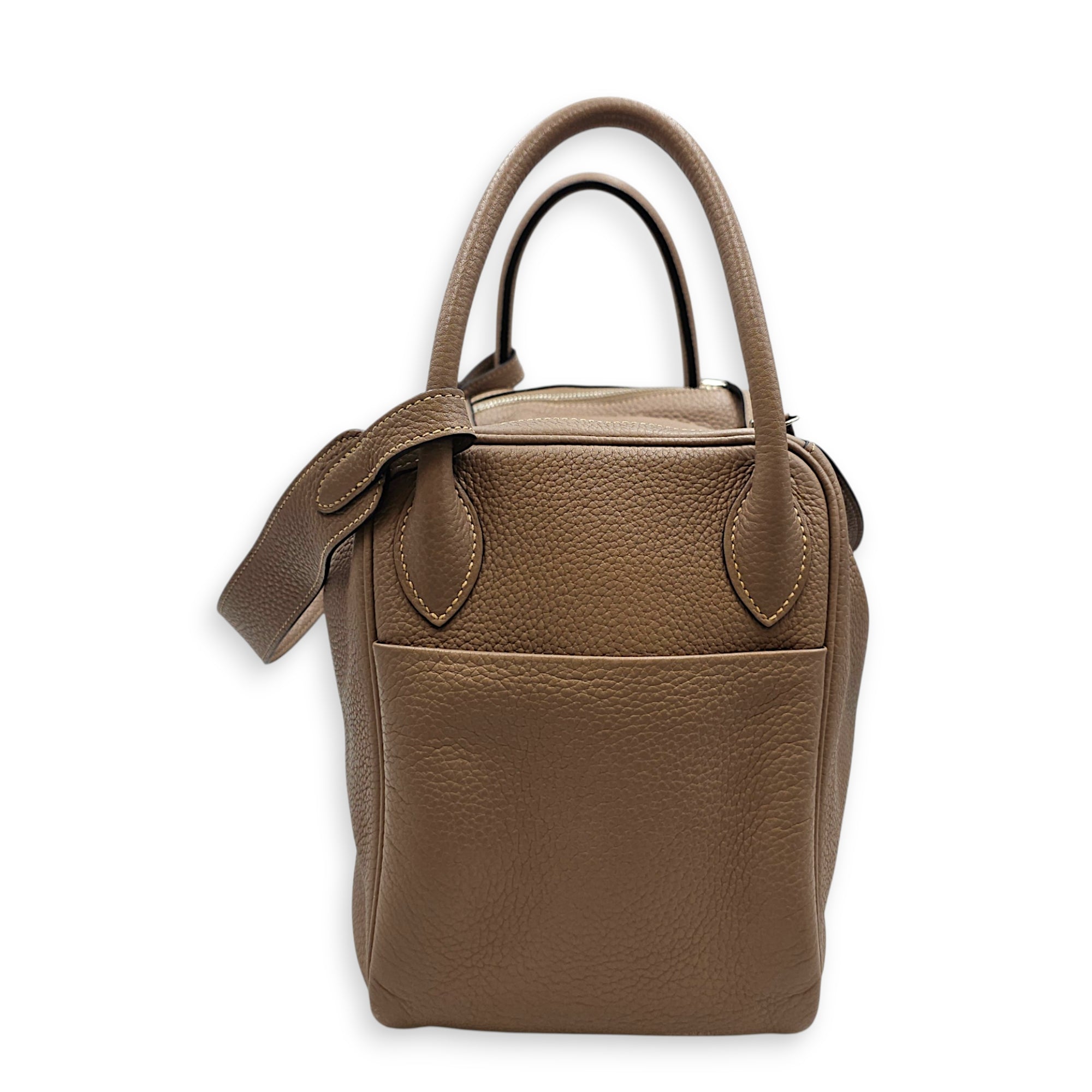 Lindy 30 Gris Tourterelle in Clemence Palladium hardware CL2607-22579 4