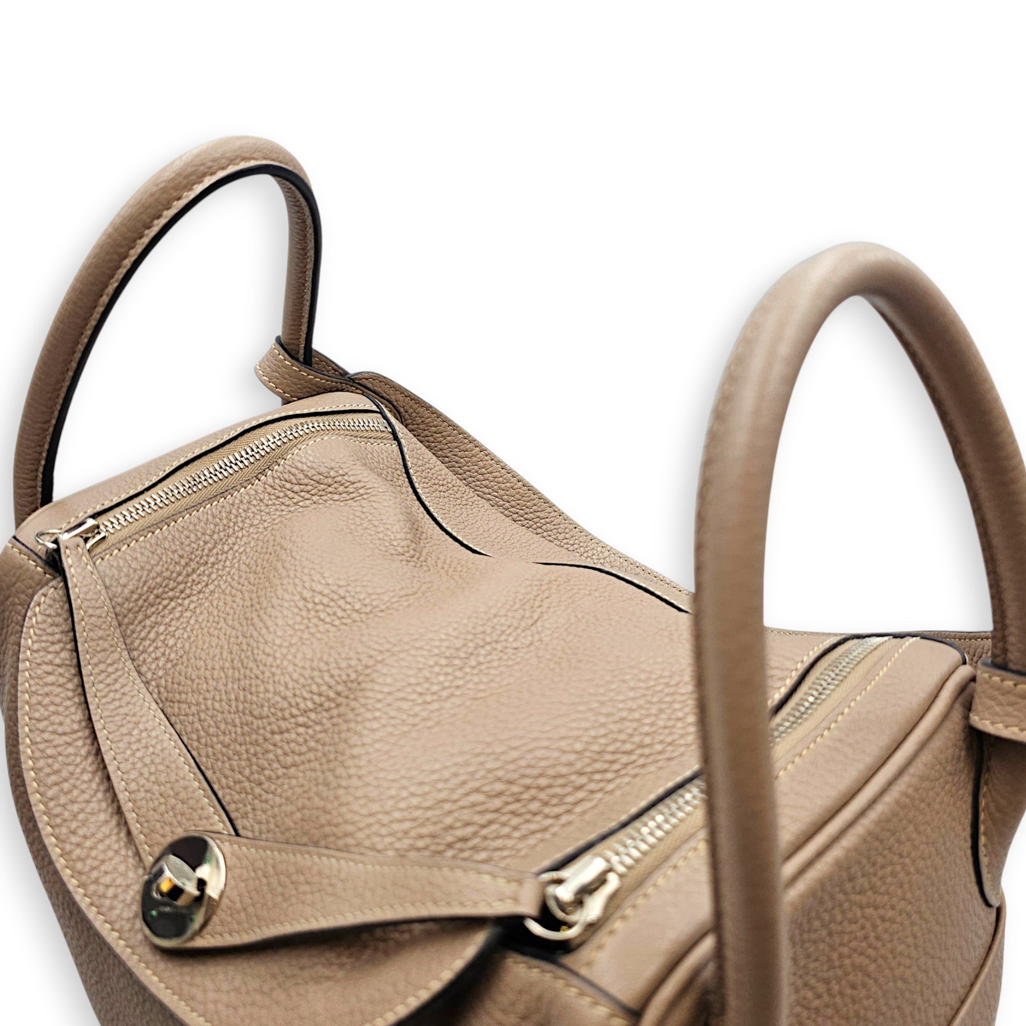 Lindy 30 Gris Tourterelle in Clemence Palladium hardware CL2607-22579 9