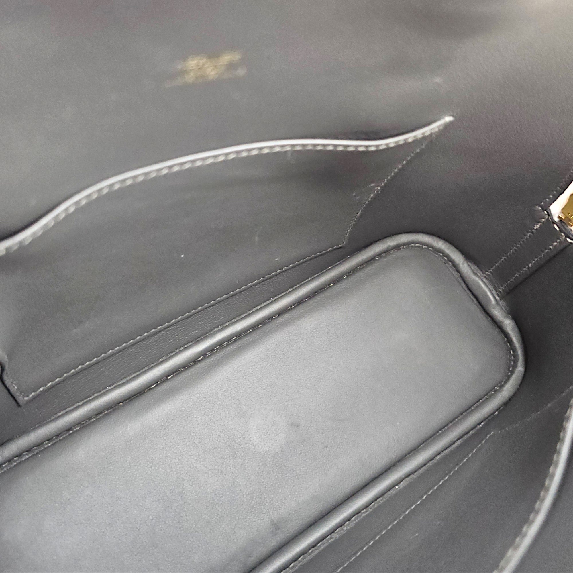 Bolide 1923 25 Graphite/Gris Pale in Epsom Gold hardware CL2607-22590 5