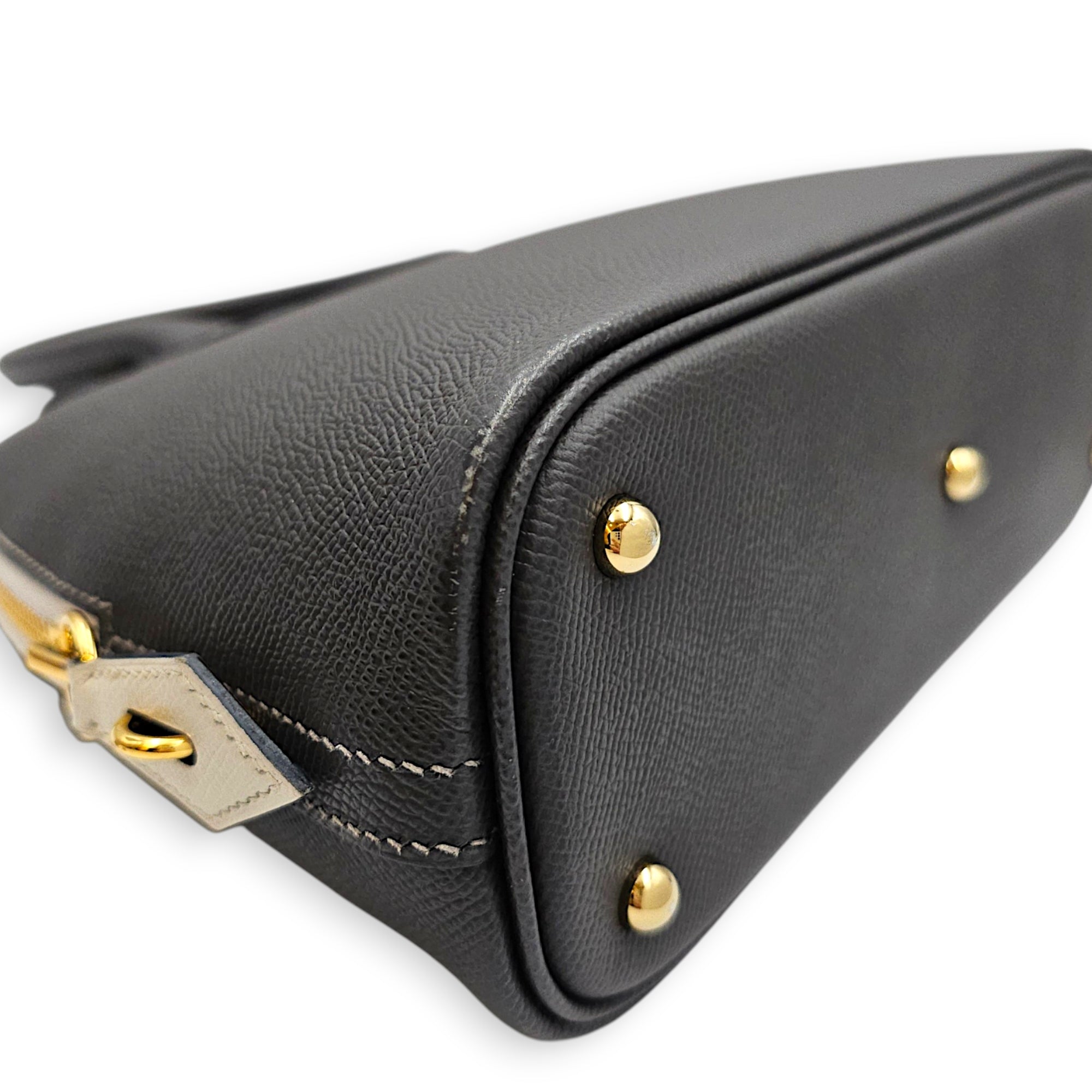 Bolide 1923 25 Graphite/Gris Pale in Epsom Gold hardware CL2607-22590 6